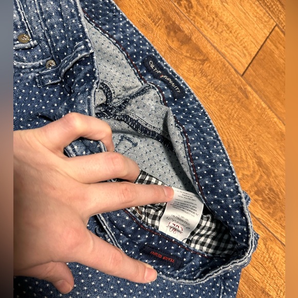 Cult Of Individuality Teaser Skinny Polka Dot Denim Jeans tagged 30 - Picture 6 of 9